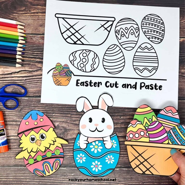Free Printable Easter Crafts For Kids Cute Cut And Paste Activities