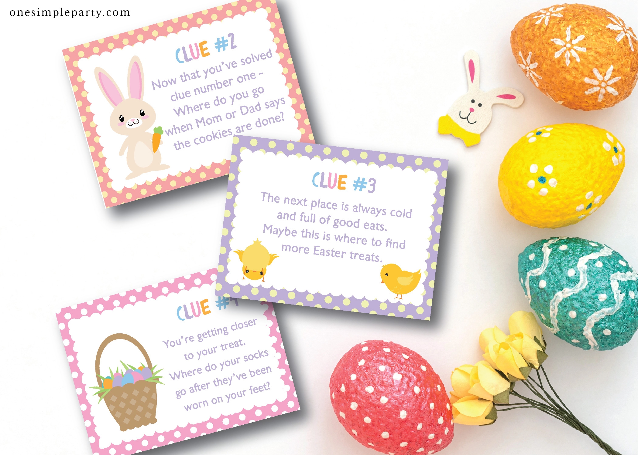 Easter Basket Hunt Clues Free Printable