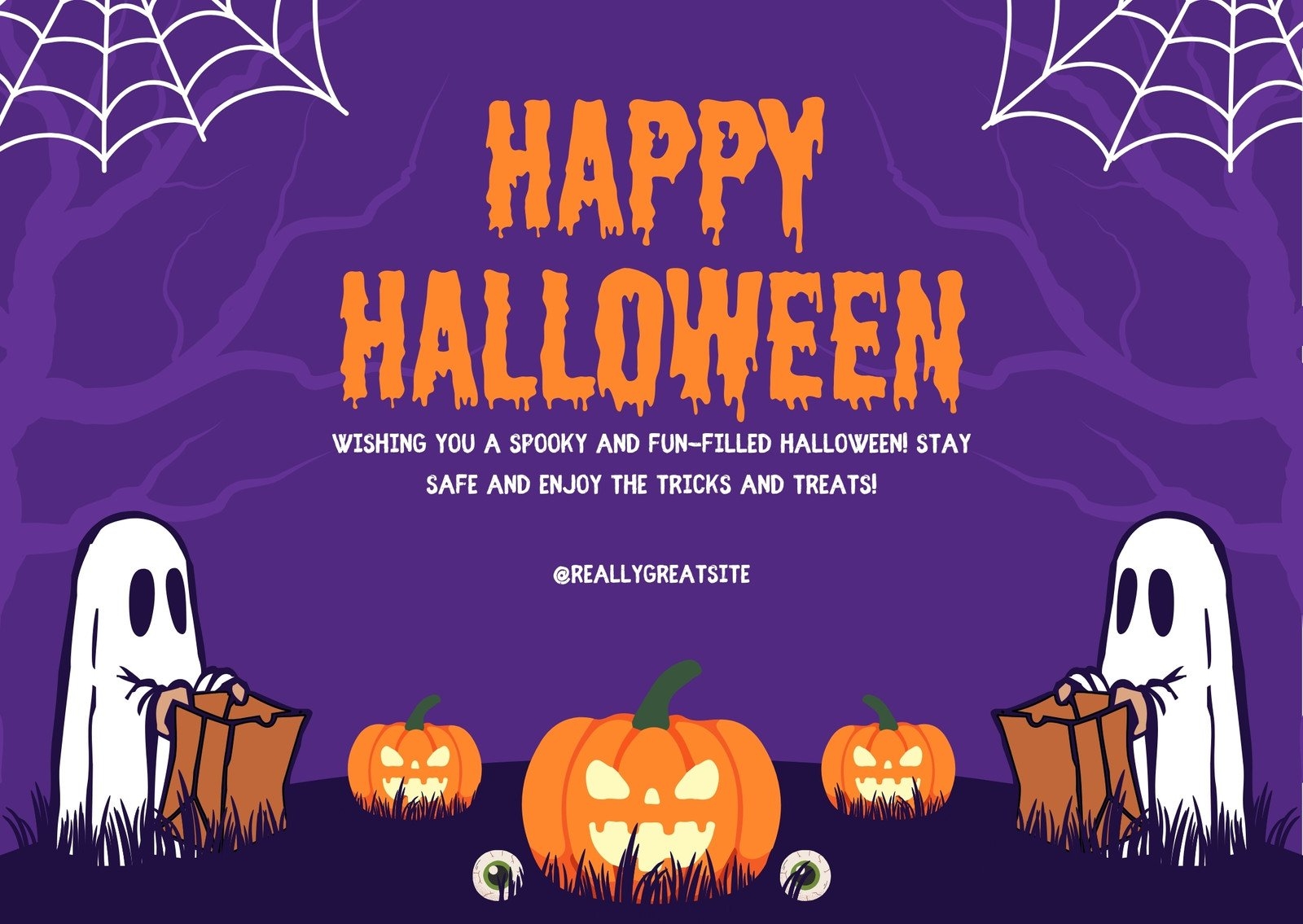 Free Printable Editable Halloween Card Templates Canva