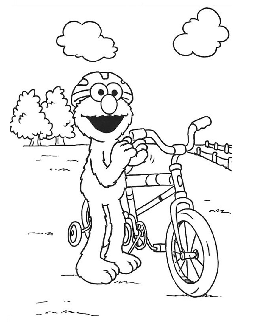 Free Printable Elmo Coloring Pages For Kids Worksheets Library