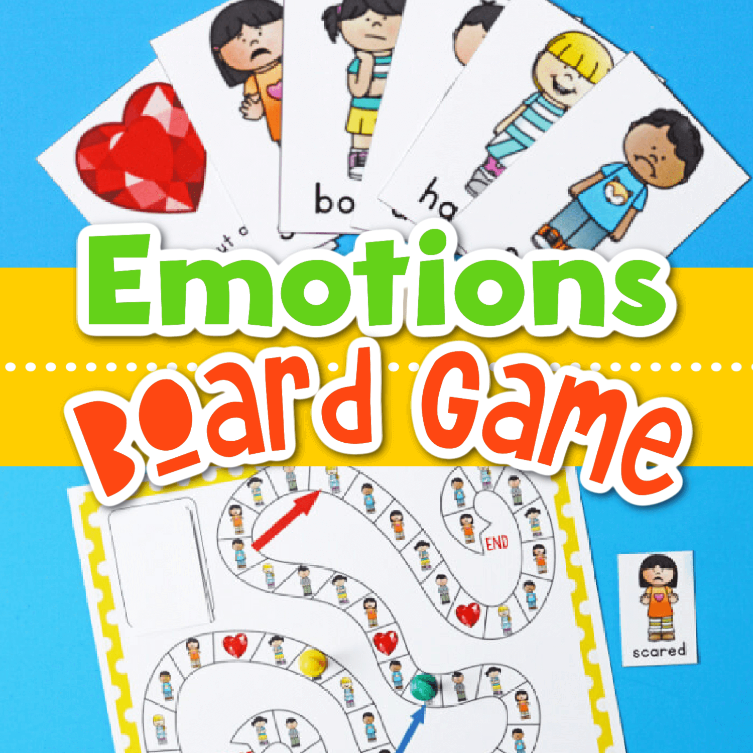 Free Printable Emotions Board Game For Kids