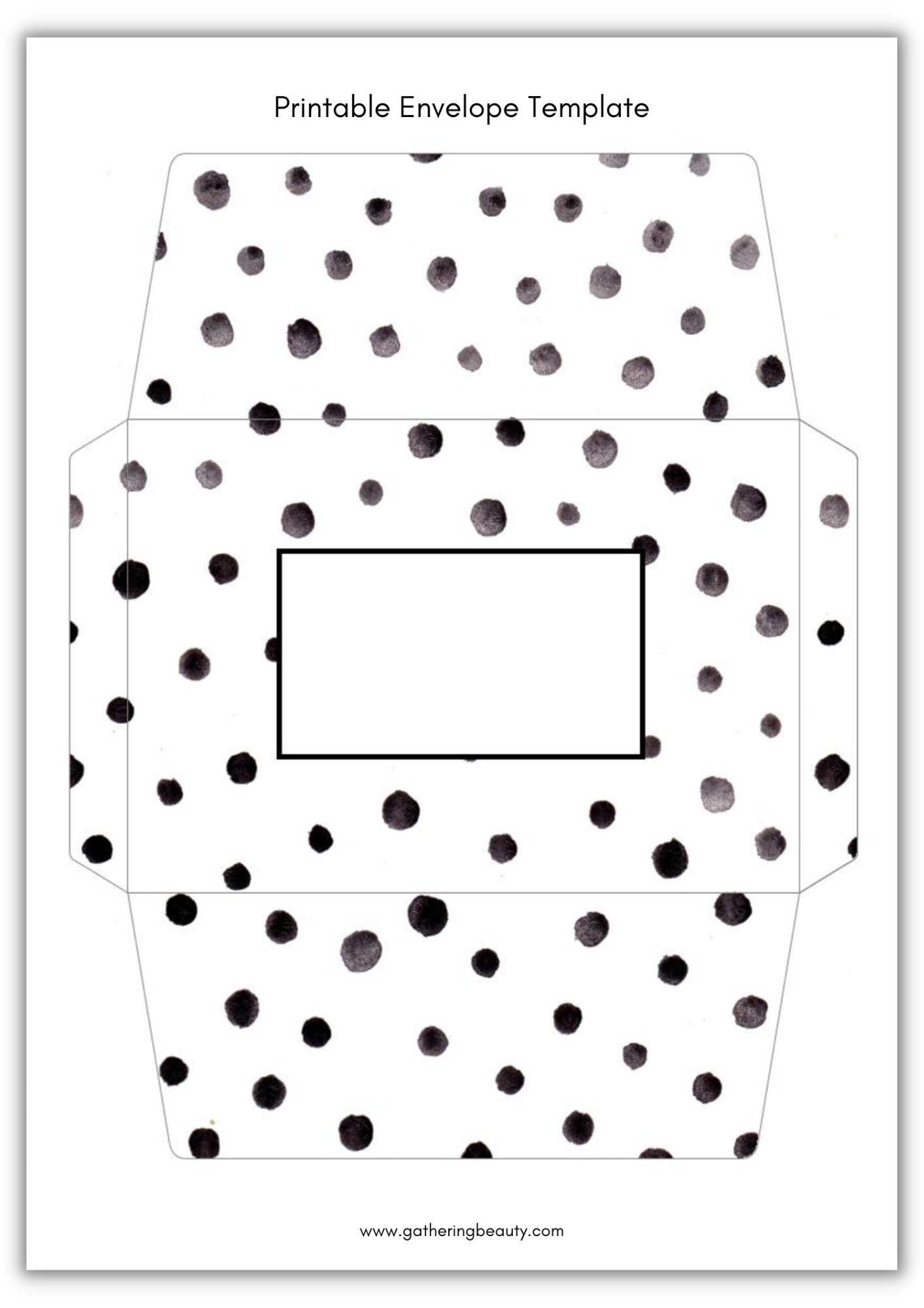 Free Printable Envelope Template Gathering Beauty Worksheets Library