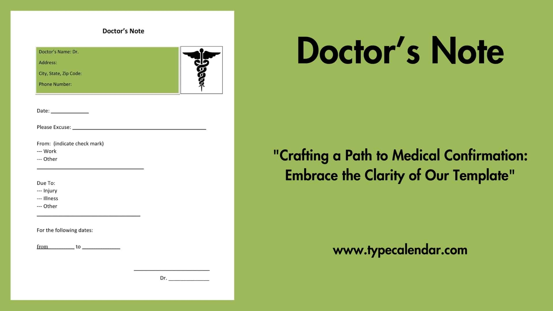 Free Printable Fake U0026 Real Doctors Note Templates For Work Online