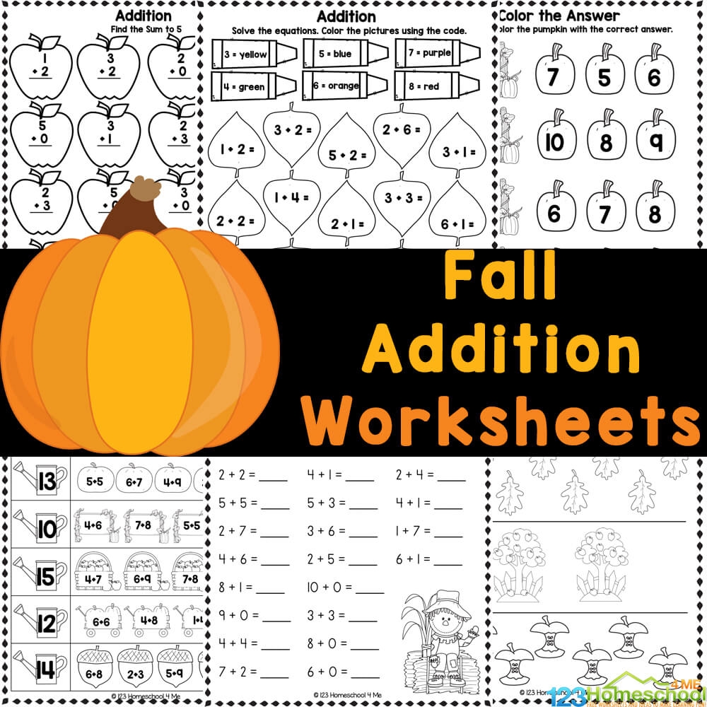 Free Printable Addition With Pictures Worksheets