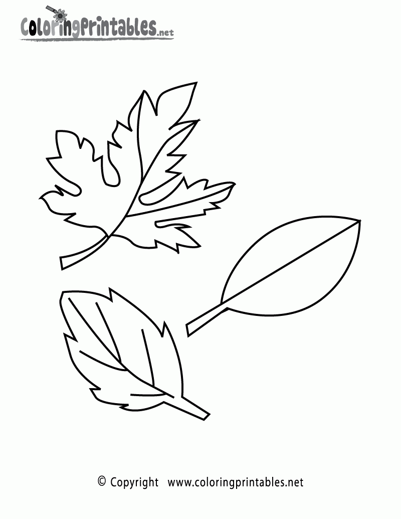Fall Leaves Coloring Pages Free Printable