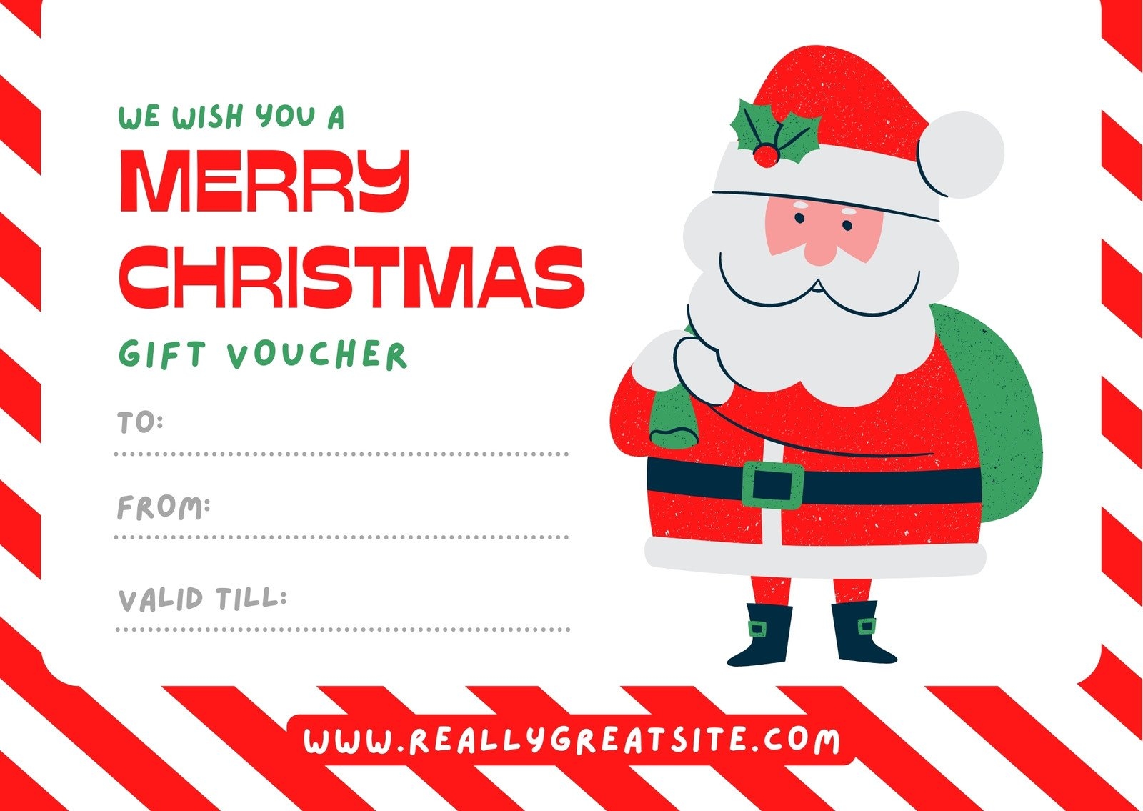 Christmas Gift Certificate Free Printable Templates