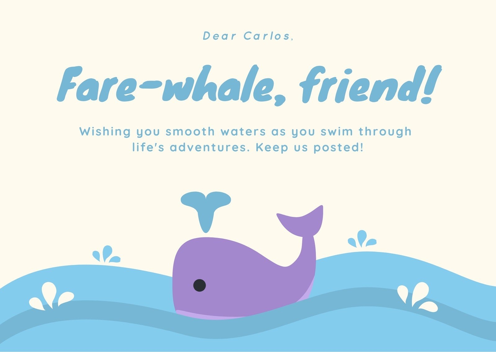 Free Printable Farewell Card Templates To Personalize Online Canva