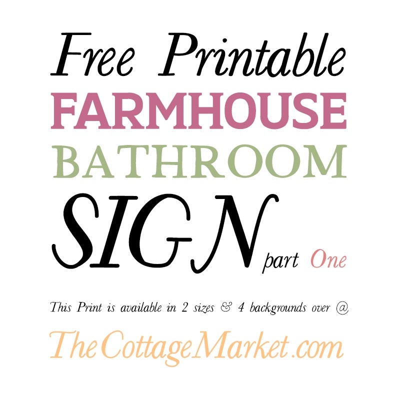 Restroom Sign Printable Free
