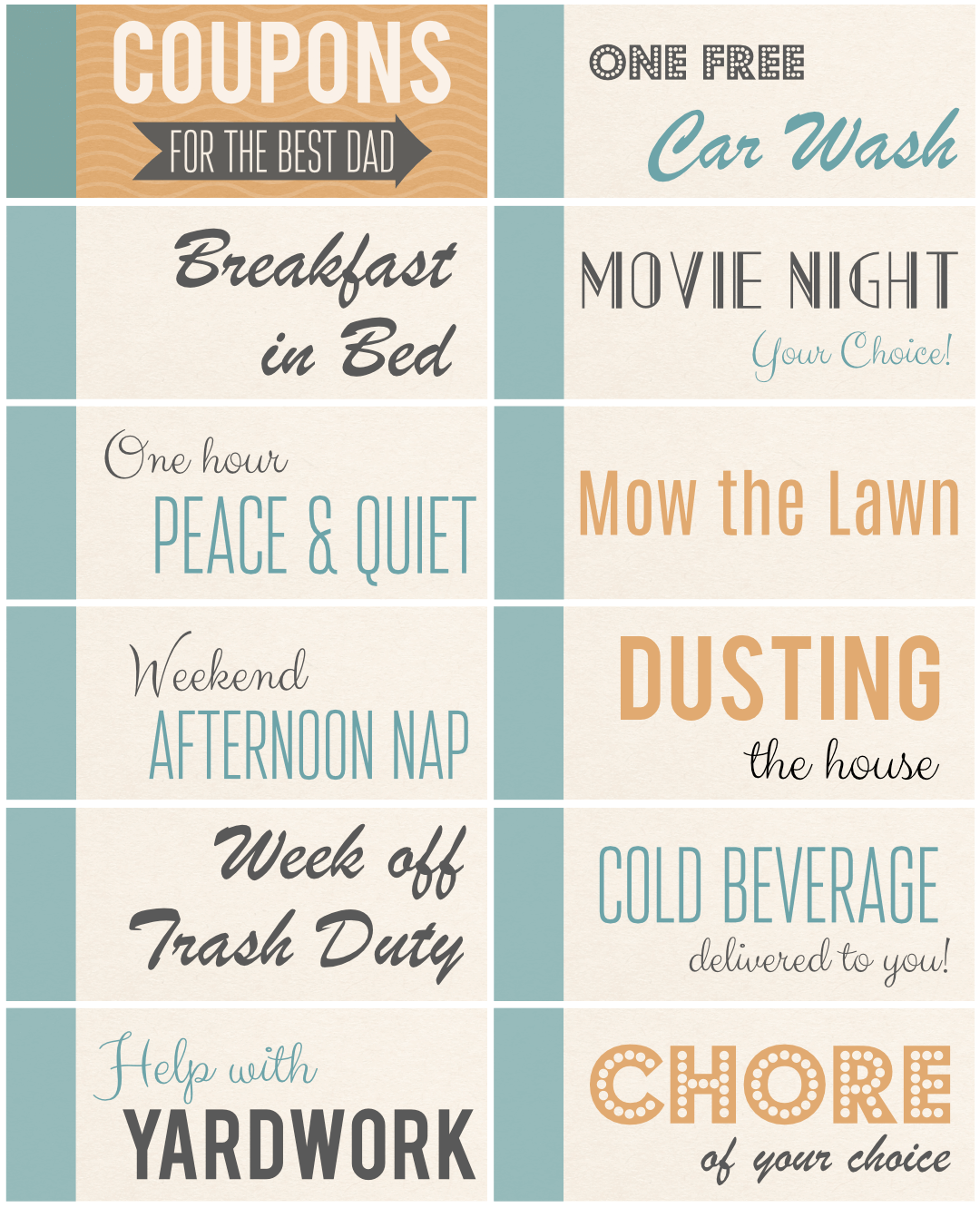 Free Printable Father s Day Coupons Your Dad Will Love