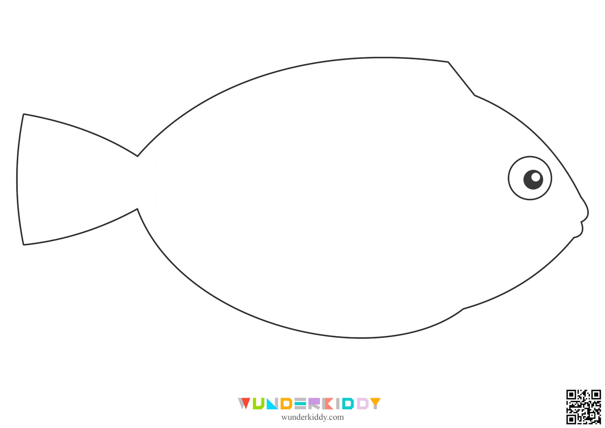 Free Printable Fish Outline Template Pages For Paper Crafts Worksheets Library