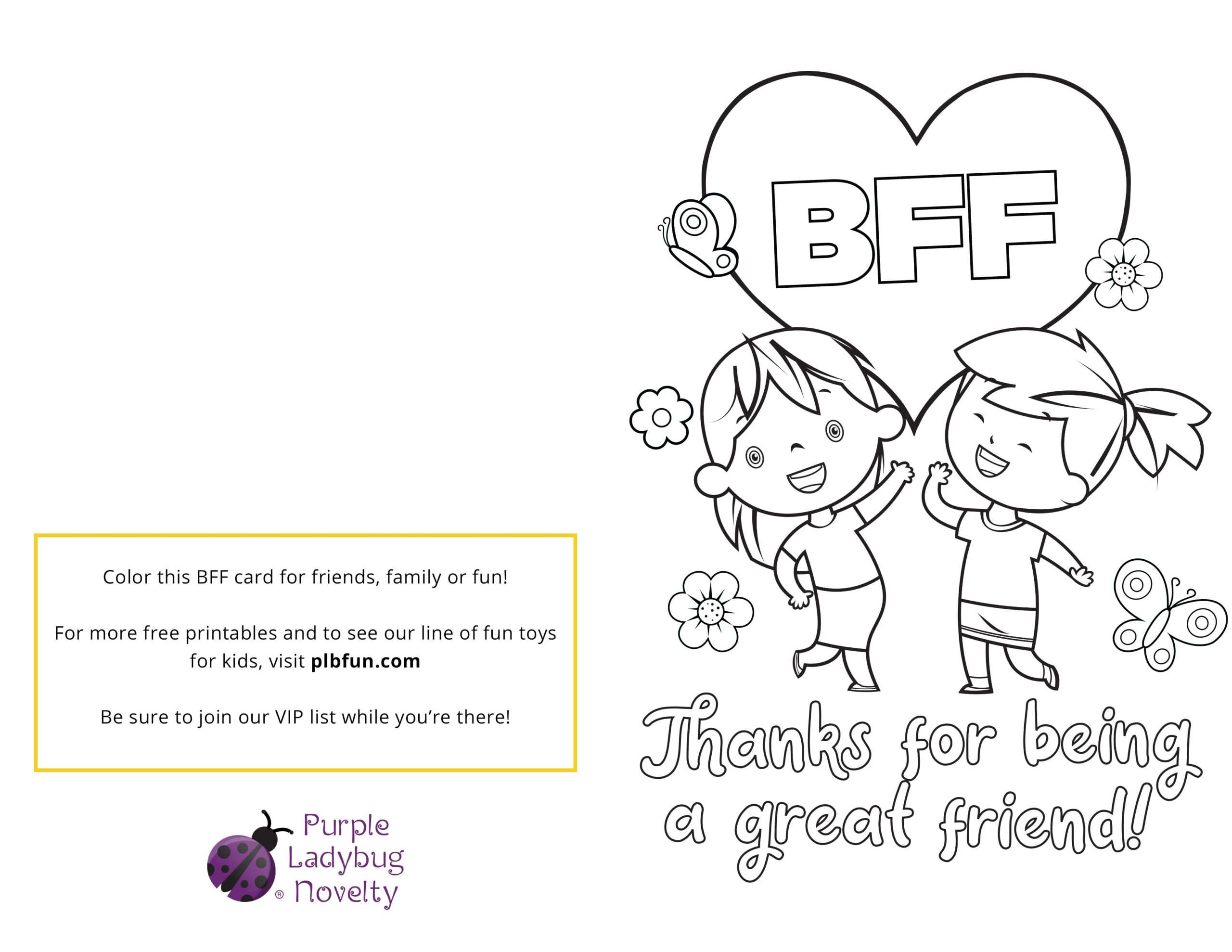 Free Printable Friendship Card For Kids Walking By The Way Worksheets Library