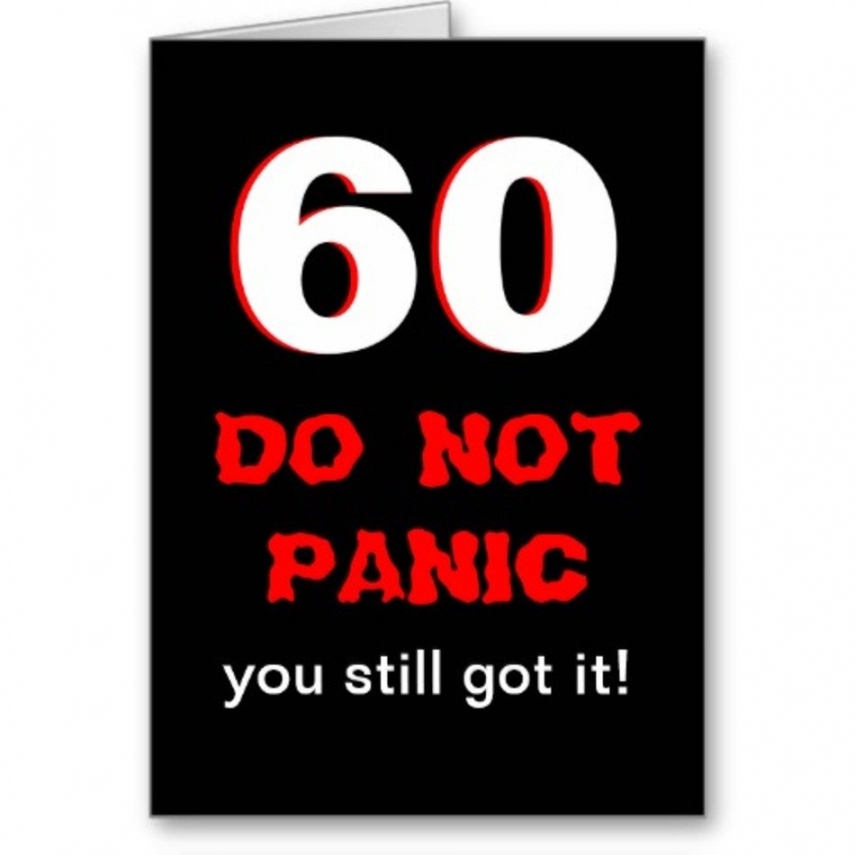 Funny 60th Birthday Cards Free Printable