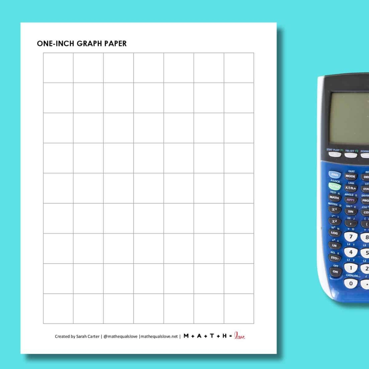 Free Printable Graph Paper 1 Inch