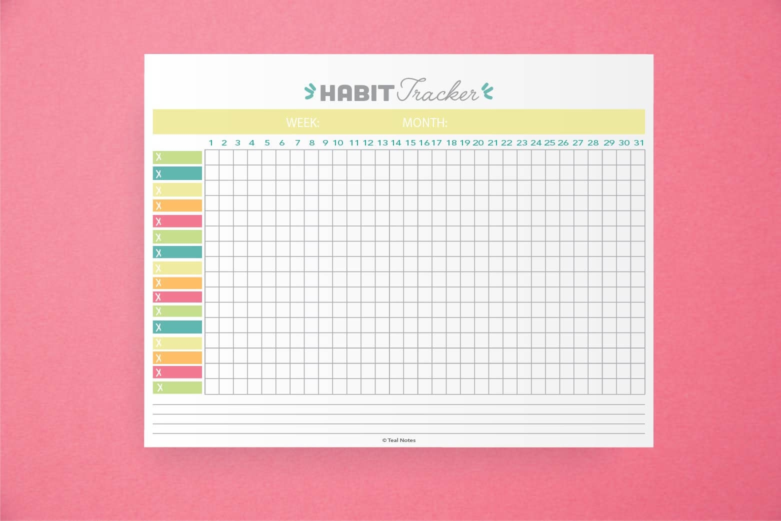 FREE Printable Habit Tracker PDF The Ultimate Habit Tracker Guide