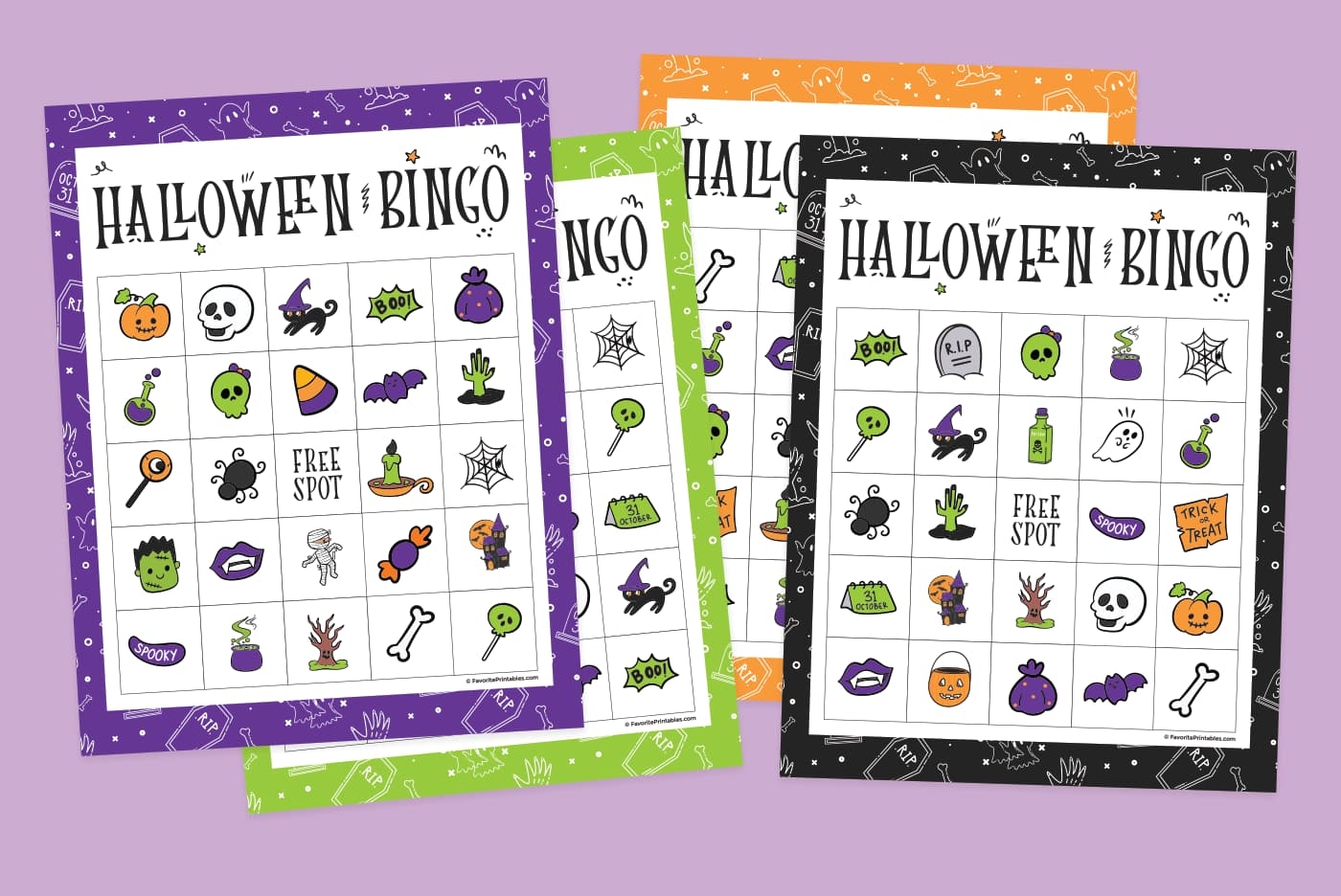 Free Printable Halloween Bingo Game Favorite Printables
