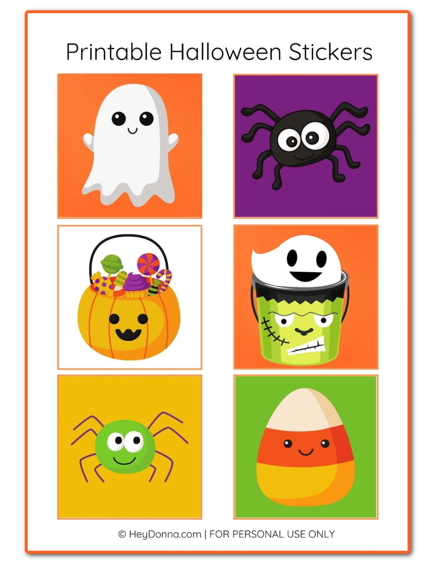 Halloween Stickers Printable Free