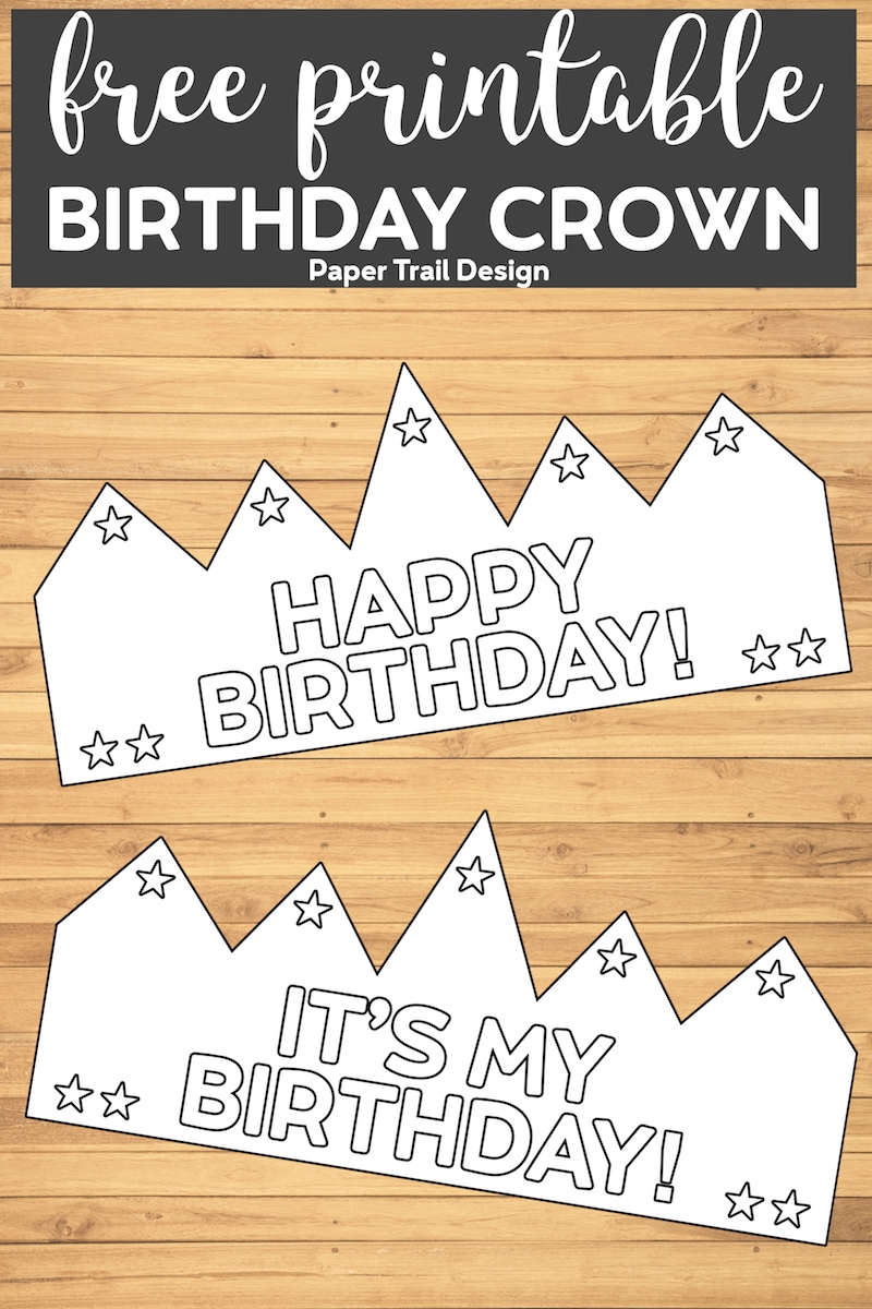 Birthday Crown Printable Free