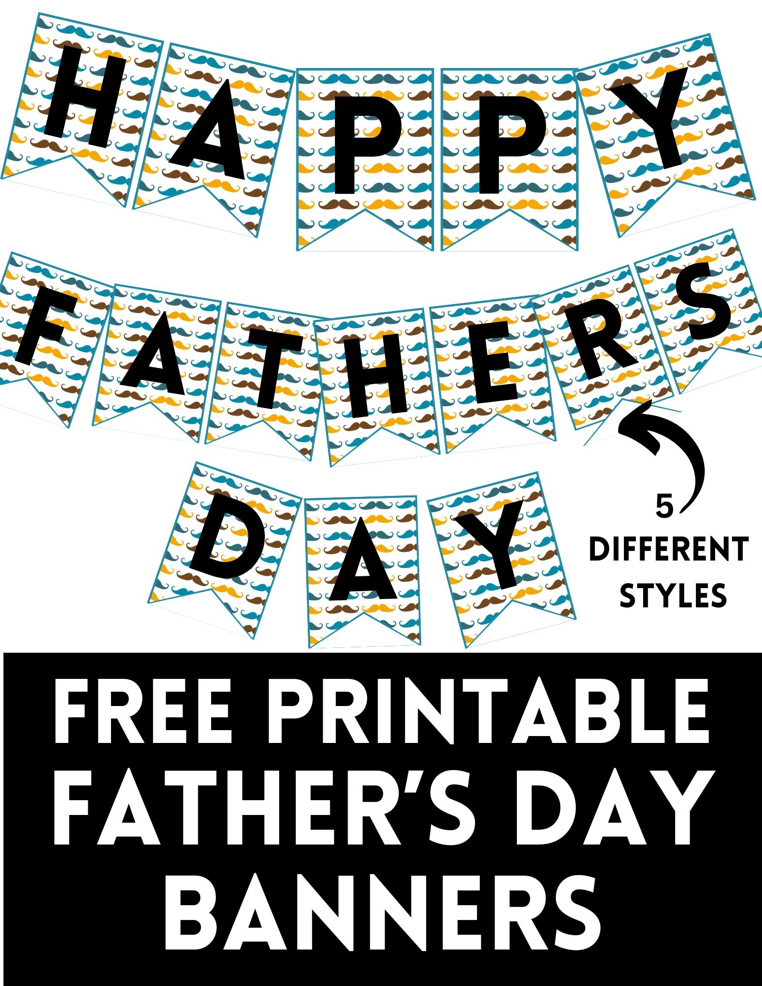 Free Printable Happy Father s Day Banners 