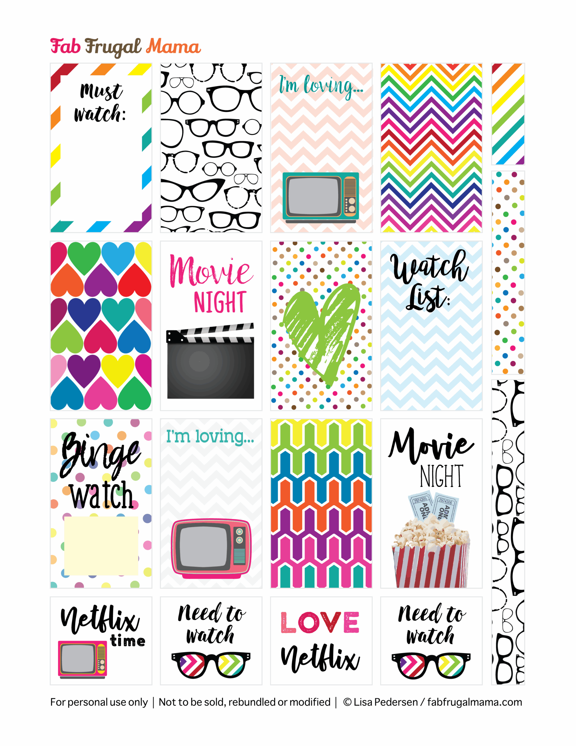 Free Printable Happy Planner