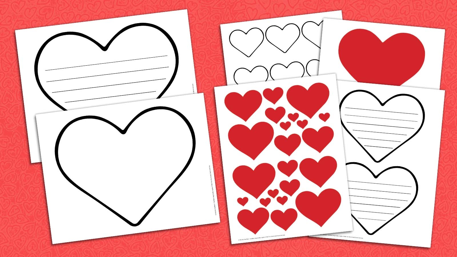 Free Printable Valentine Hearts
