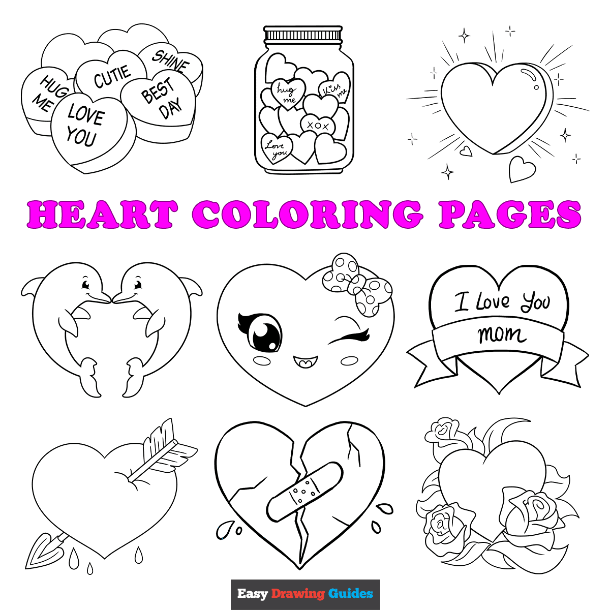 Free Printable Heart Coloring Pages For Kids