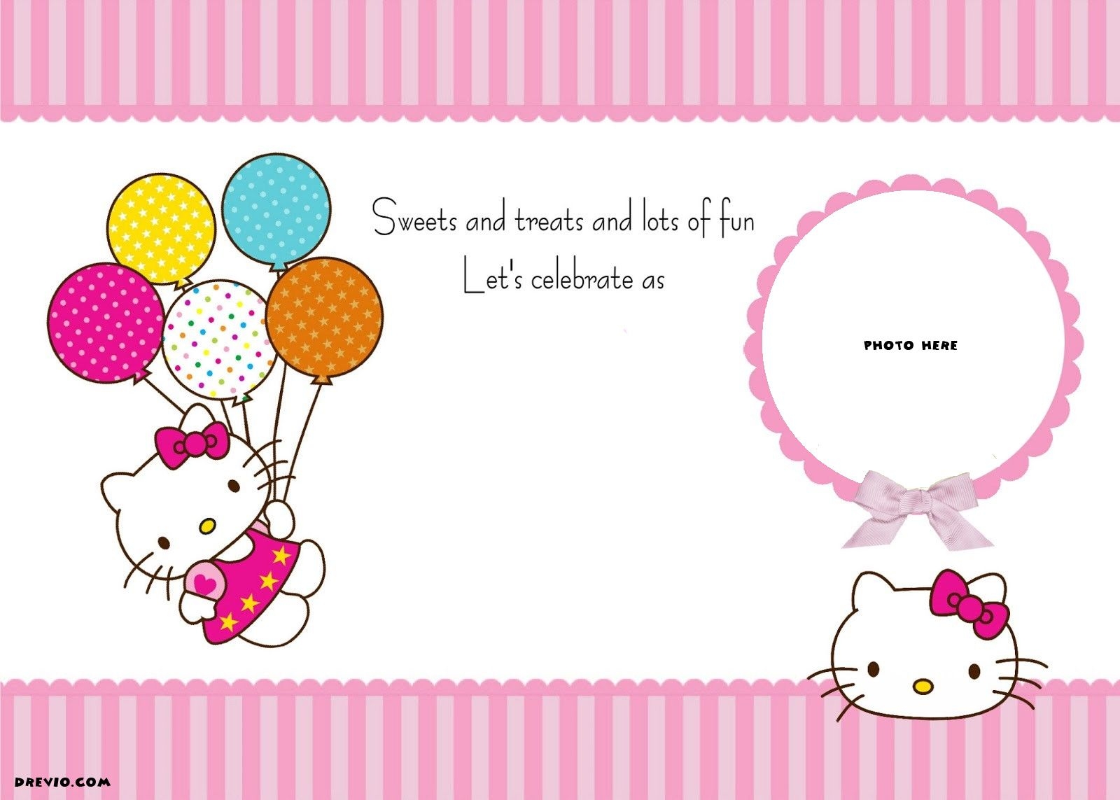 Hello Kitty Invites Free Printable