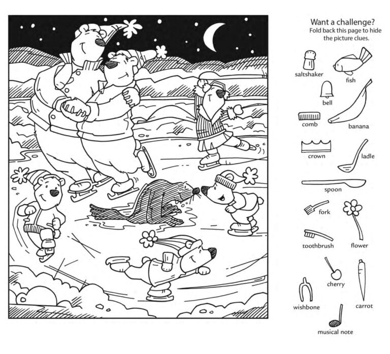 Free Printable Hidden Picture Puzzles For Kids Worksheets Library