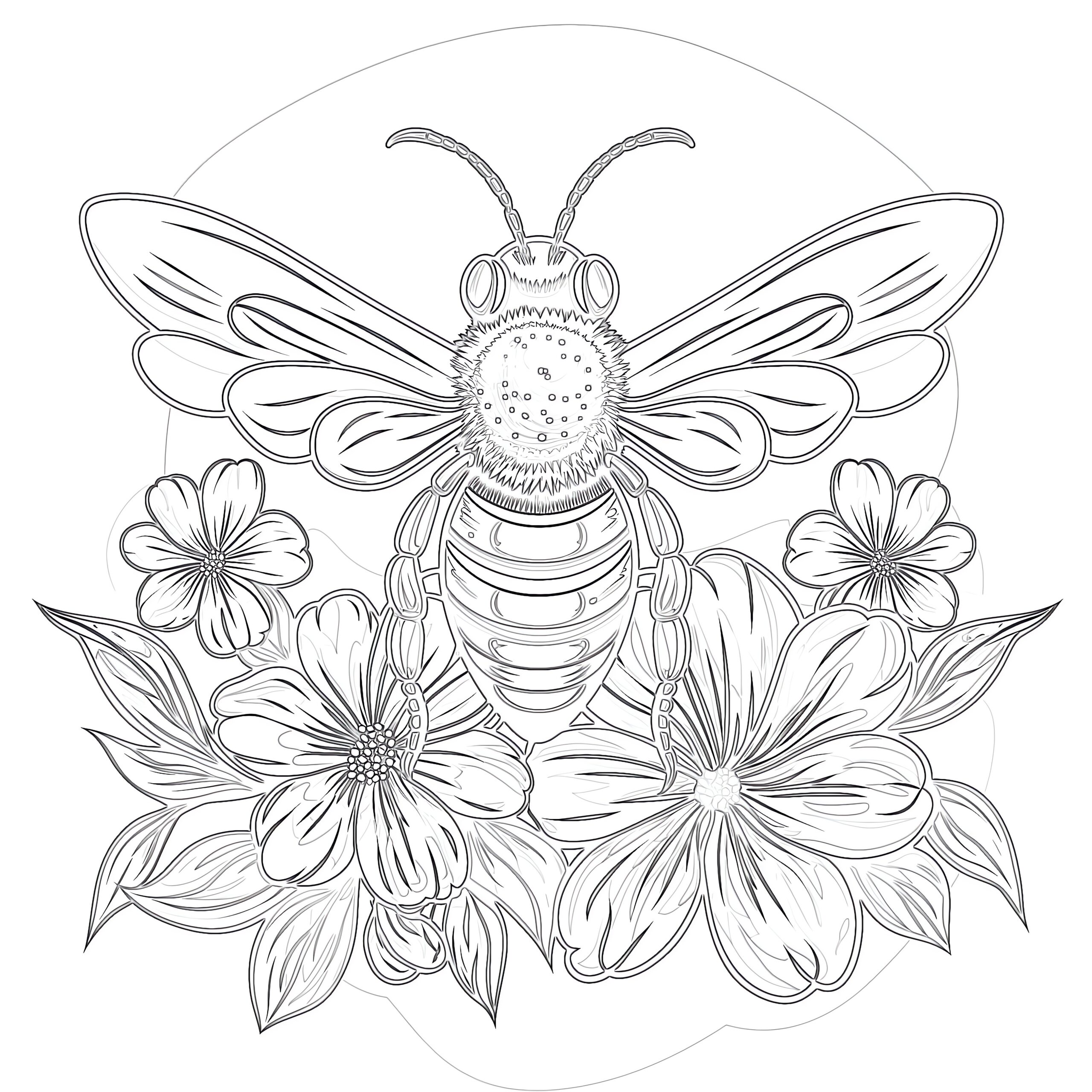 Free Printable Honey Bee Coloring Pages Coloring Pages Mimi Panda