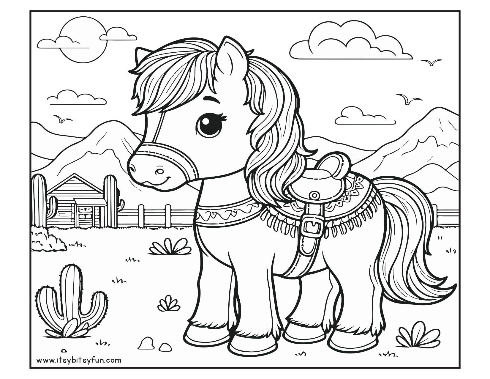 Free Printable Horse Coloring Sheets