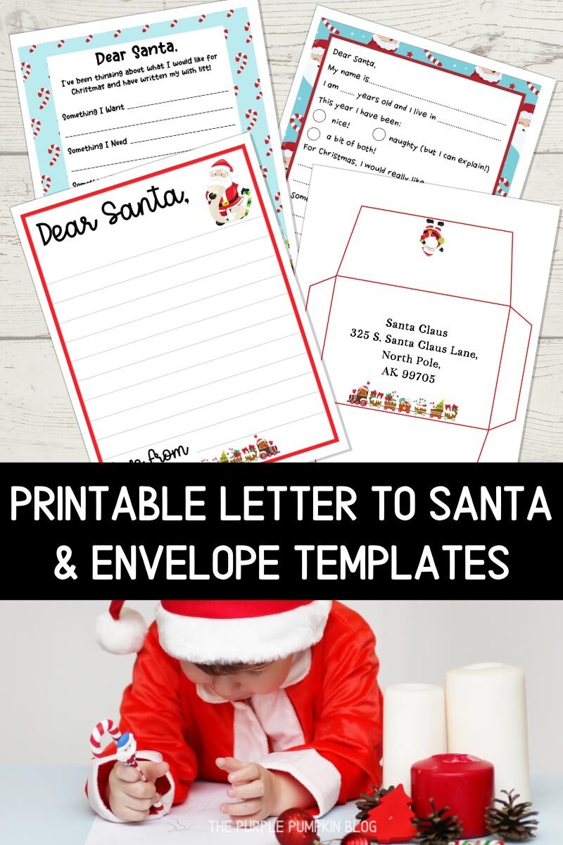Free Printable Letter To Santa U0026 Envelope Templates 