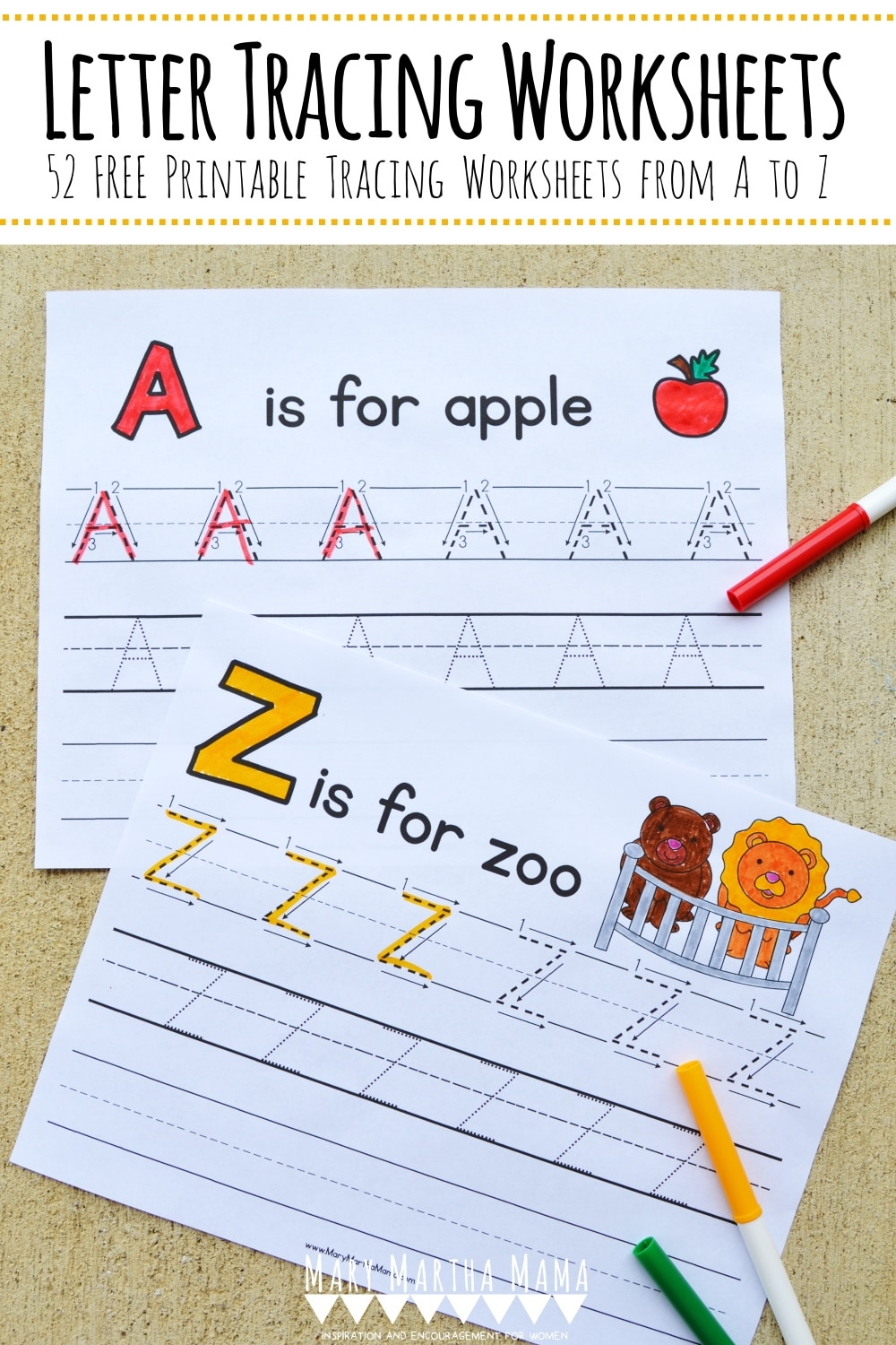 FREE Printable Letter Tracing Packet Free Homeschool Deals 