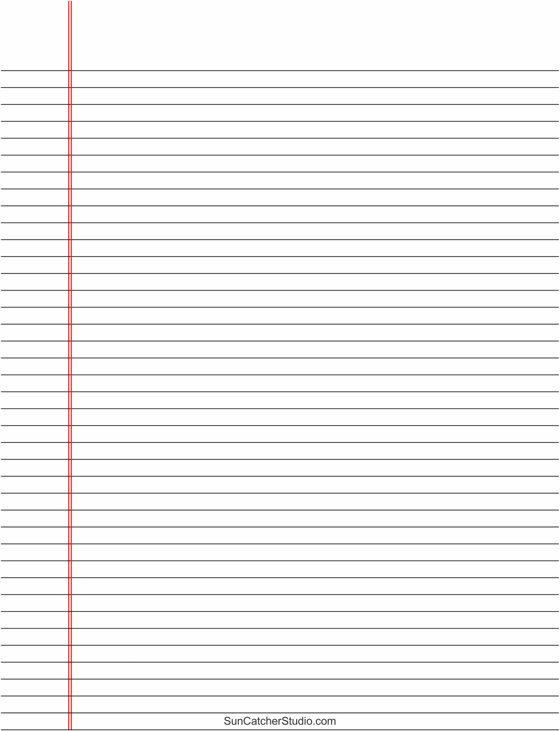 Kindergarten Lined Paper Printable Free