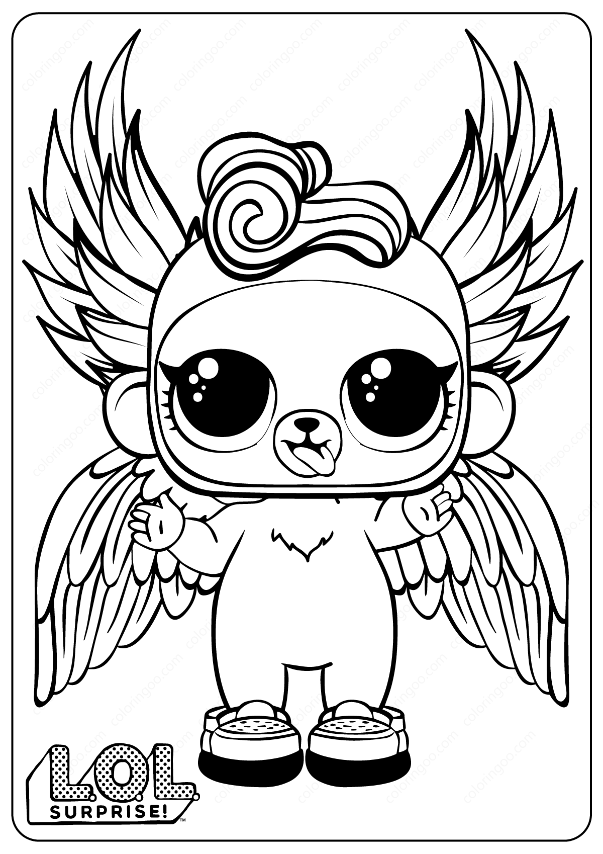 Monkey Coloring Pages Free Printable