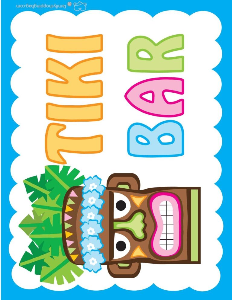 Free Printable Luau Coloring Pages And More Lil Shannie