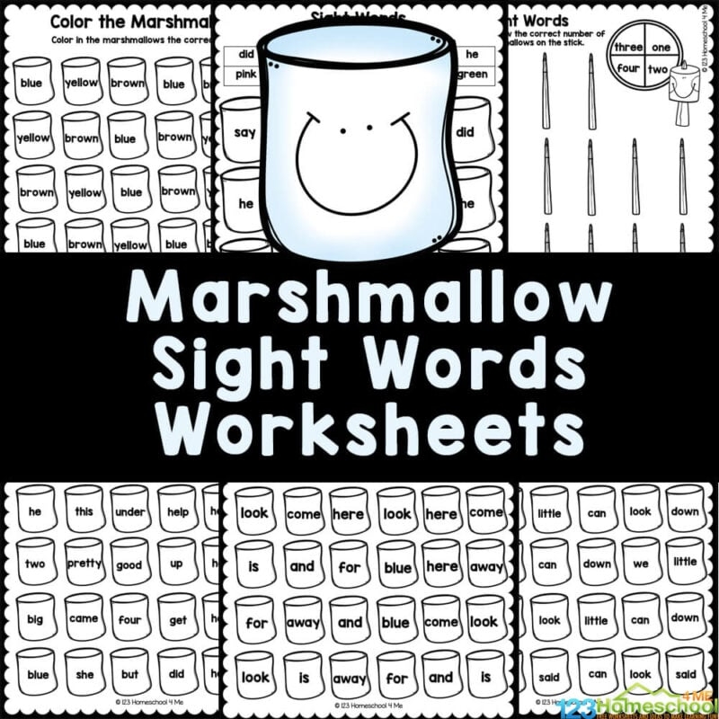 Sight Word Free Printable Worksheets
