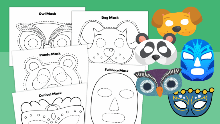 Free Printable Mask Templates For Characters Animals And More
