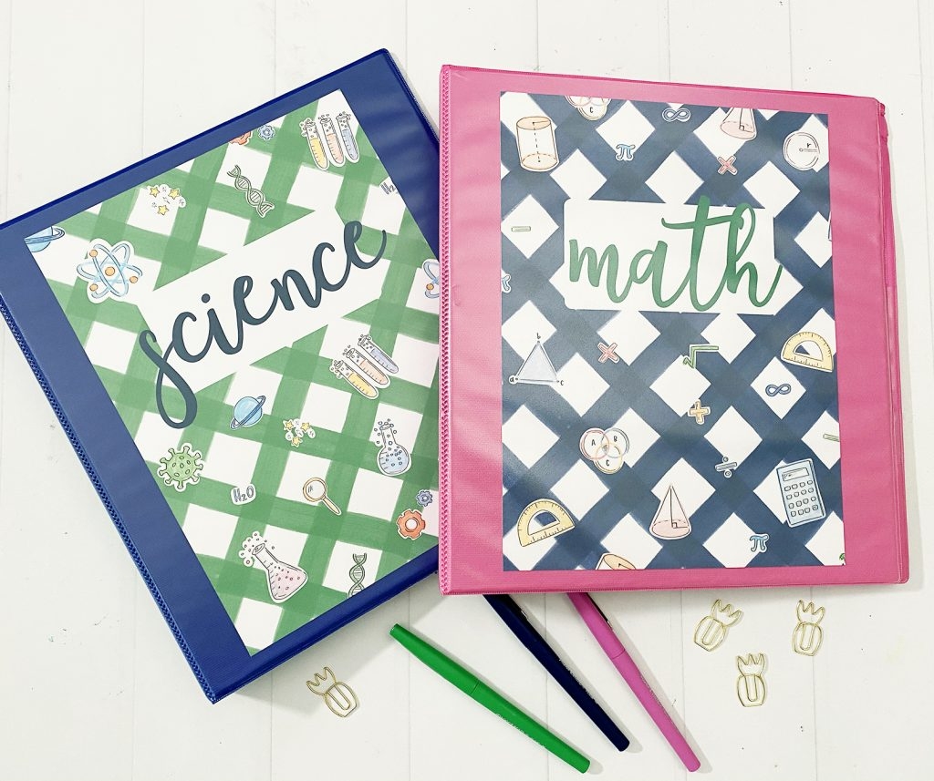 FREE Printable Math And Science Notebook Covers Pineapple Paper Co 