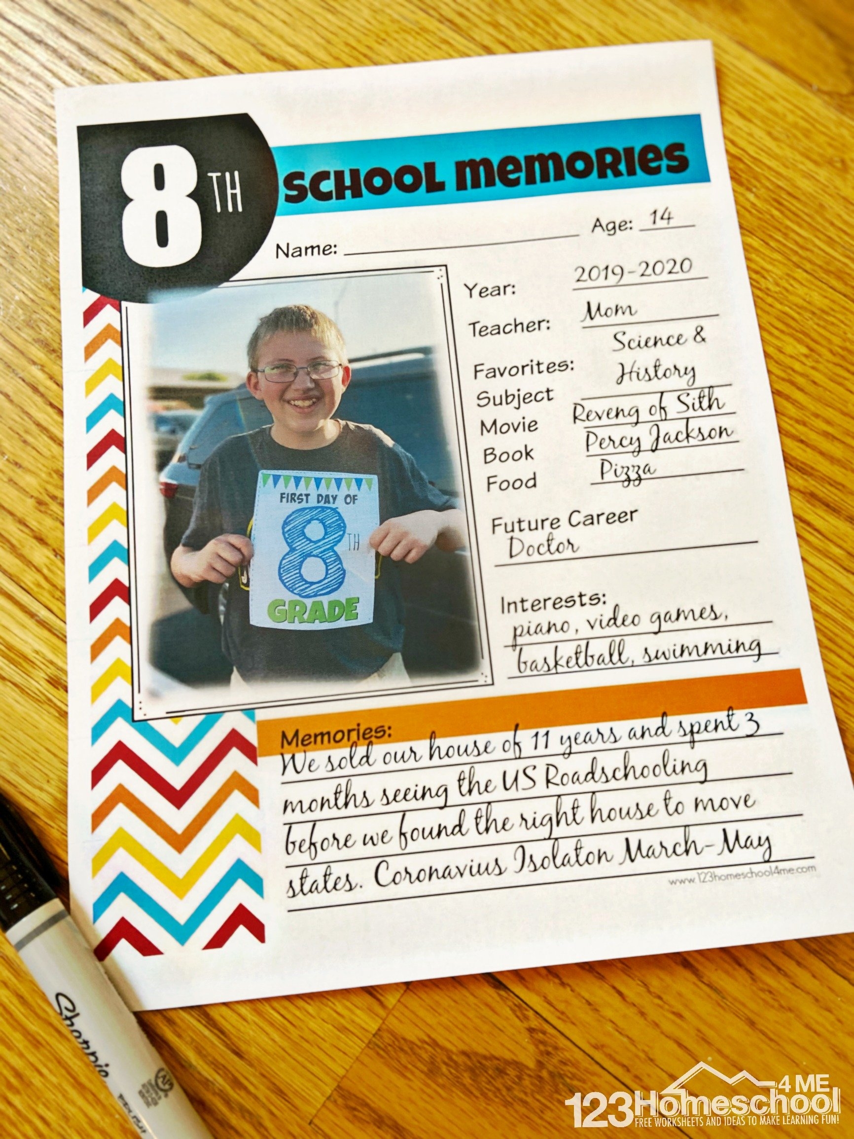 Free Printable Memory Book 123 Homeschool 4 Me