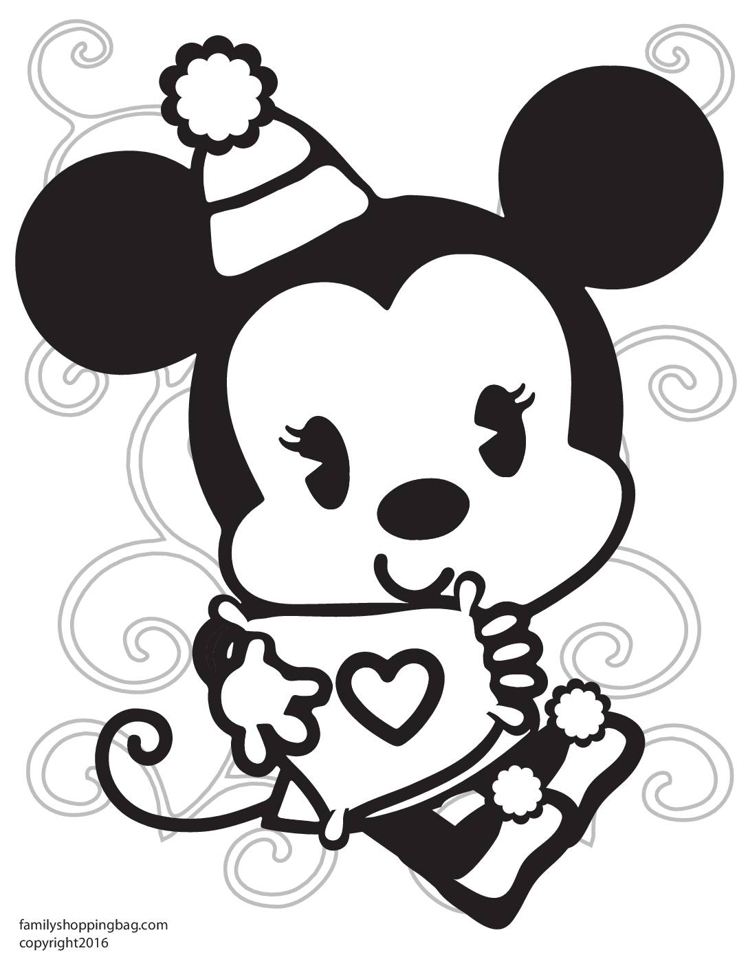 Free Printable Coloring Pages Minnie Mouse