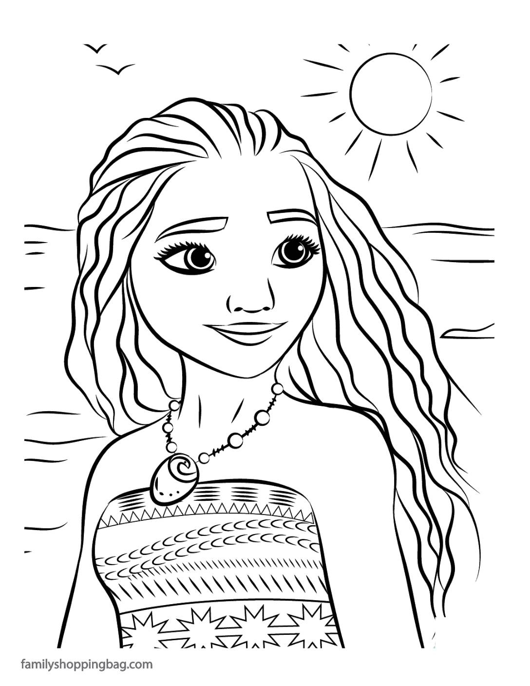 Free Printable Moana Coloring Pages And More Lil Shannie