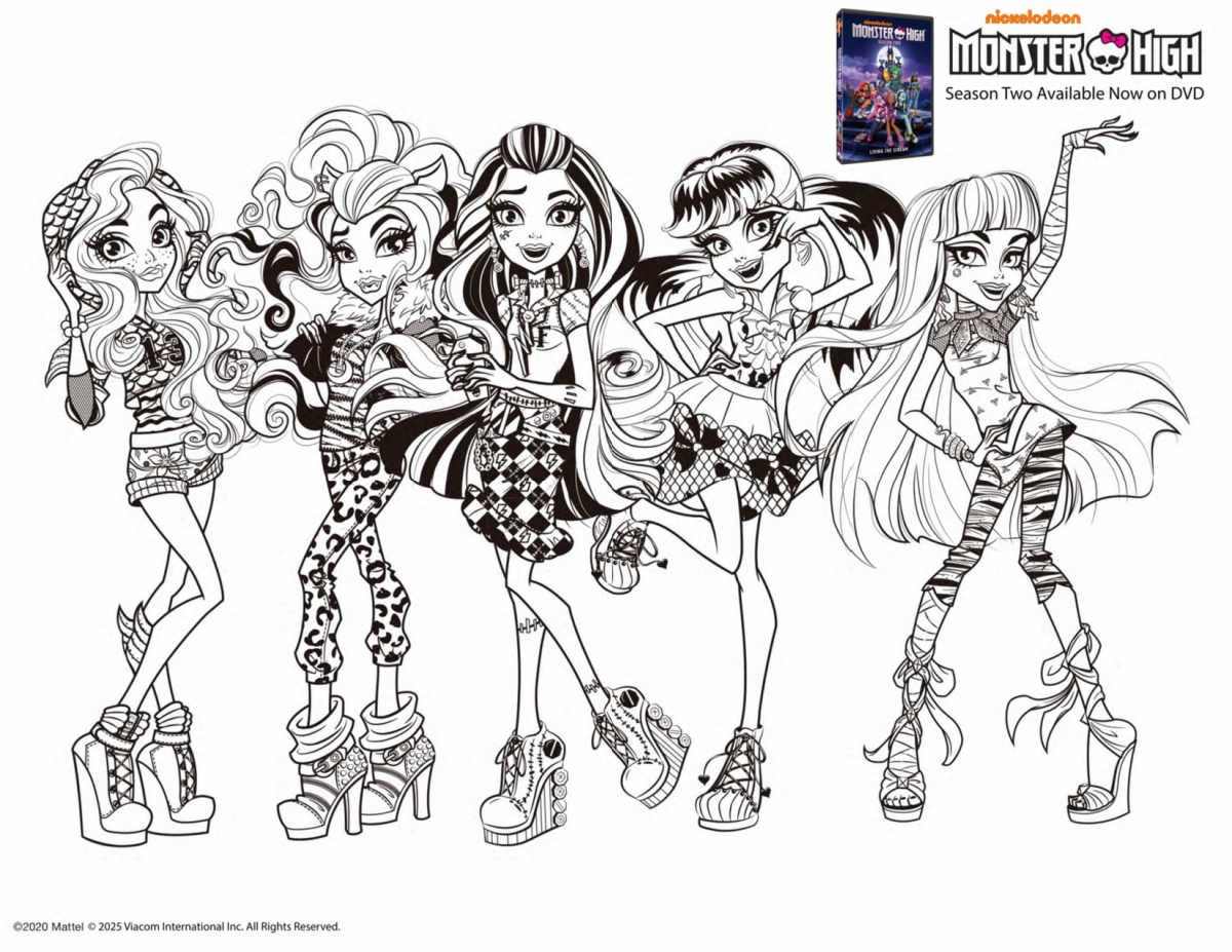 Free Printable Coloring Pages Monster High