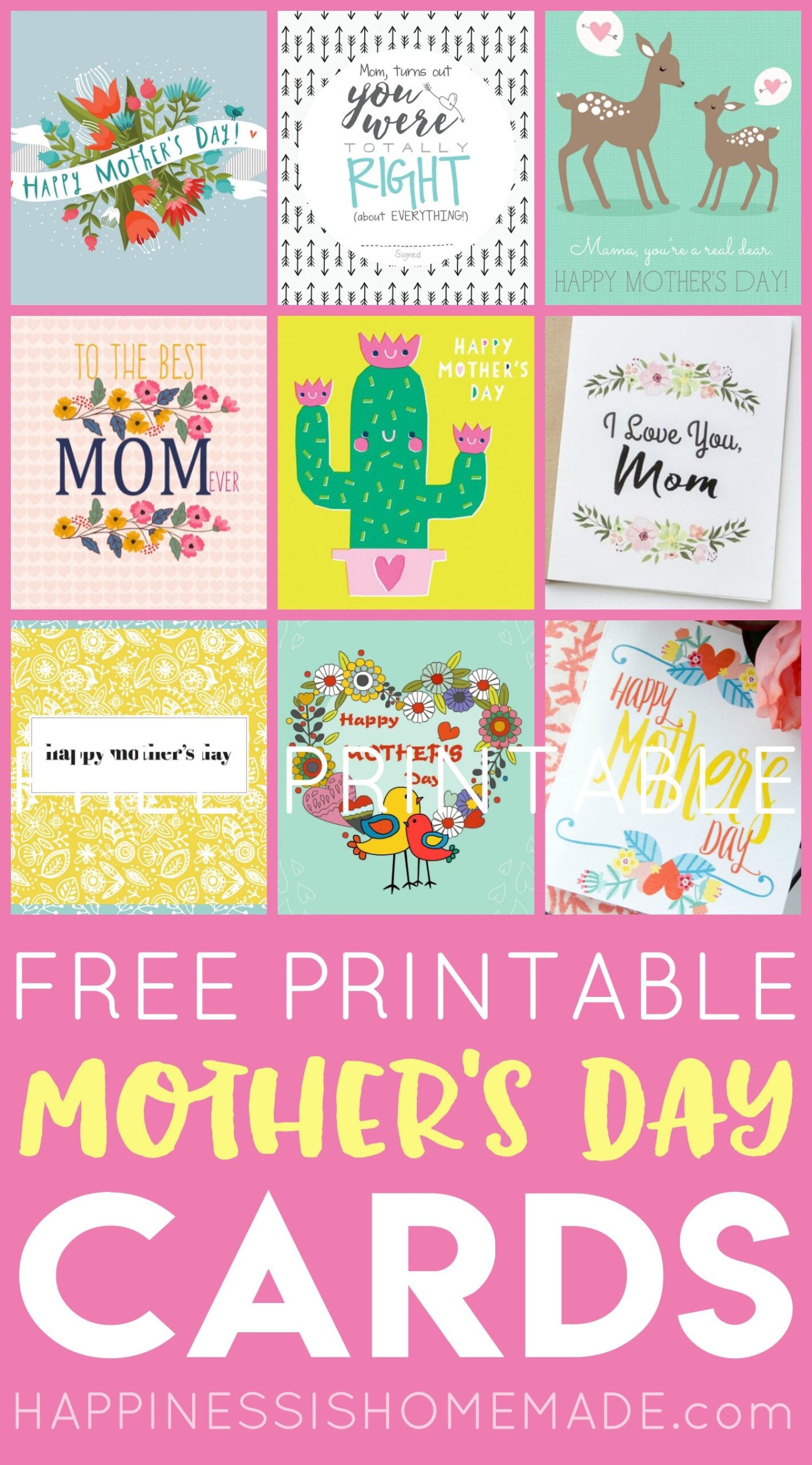 Free Mothers Day Cards Printable