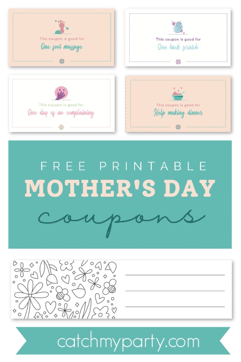 Free Printable Mother s Day Coupons Catch My Party