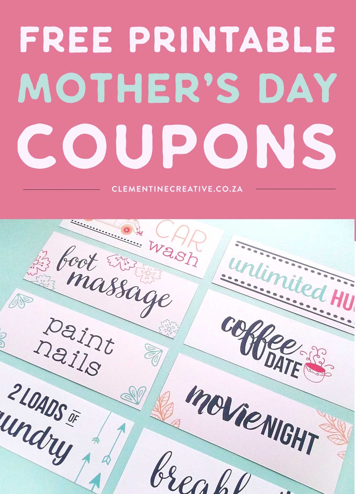 Free Printable Mother's Day Coupons