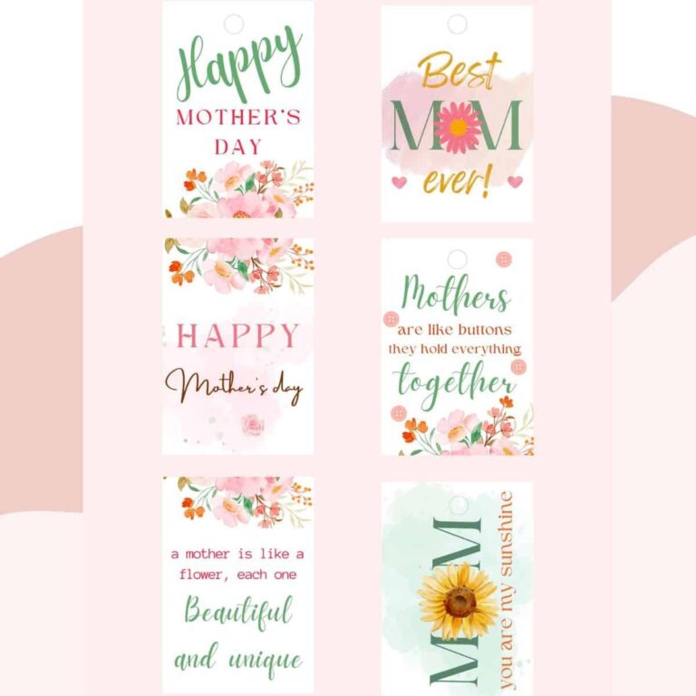 Free Printable Mother s Day Gift Tags Chalking Up Success 