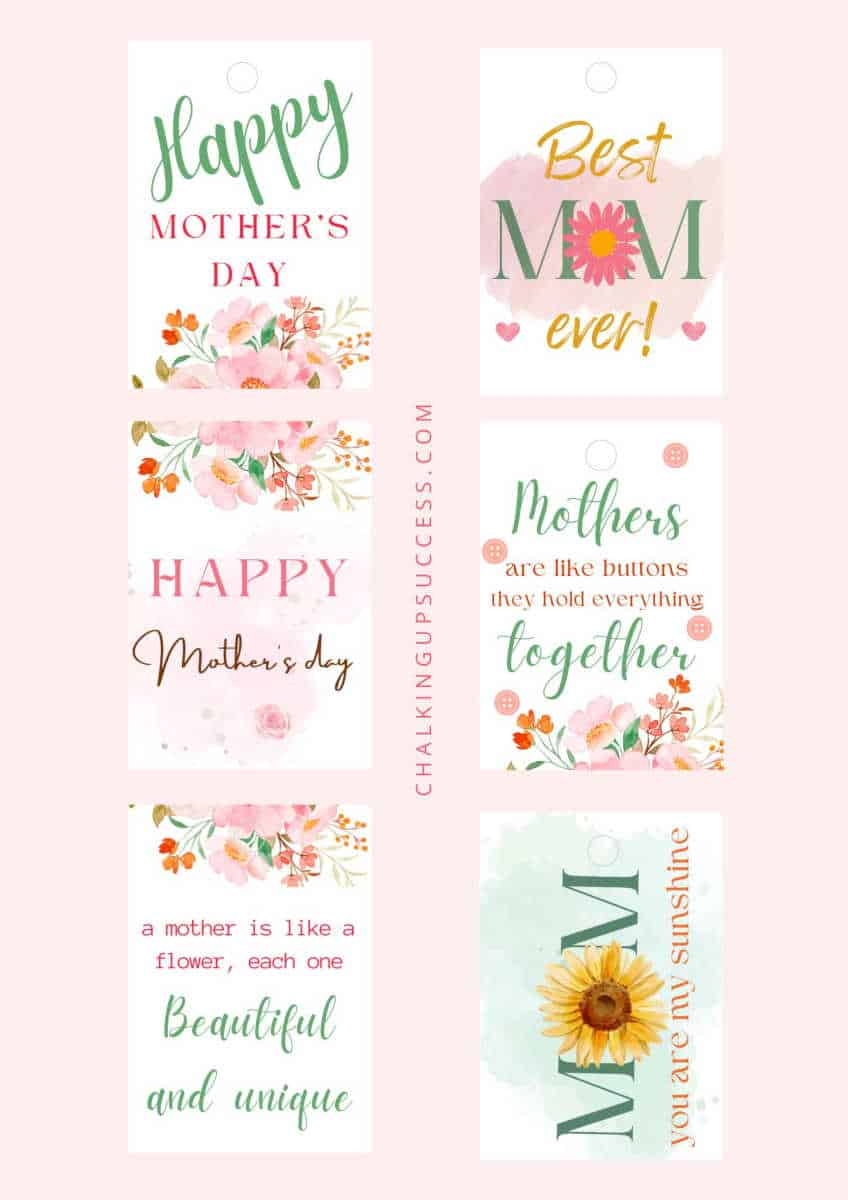 Free Printable Mother s Day Gift Tags Chalking Up Success 