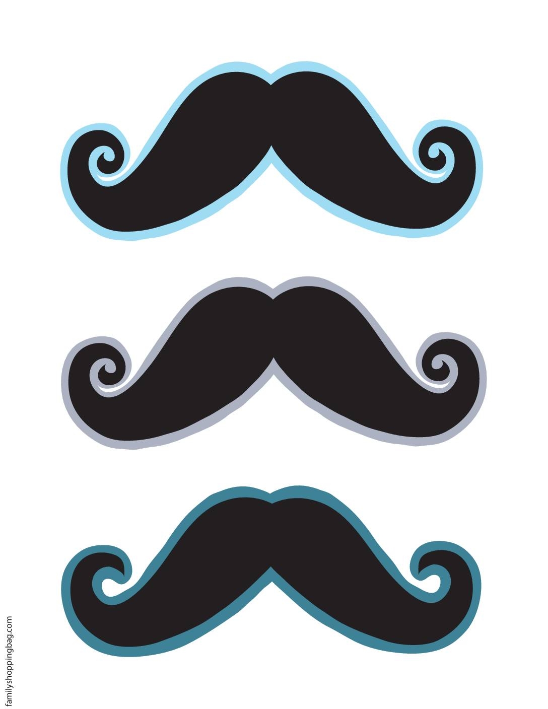 Free Printable Mustache