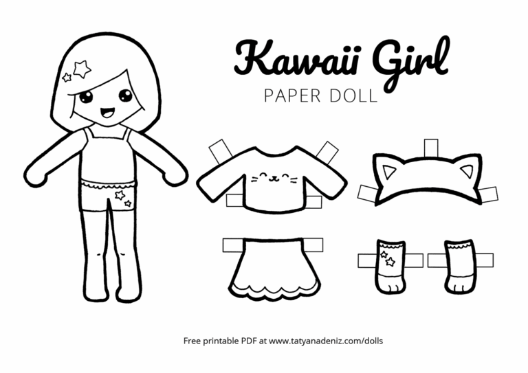 Free Printable Paper Dolls Black And White New Arrivals