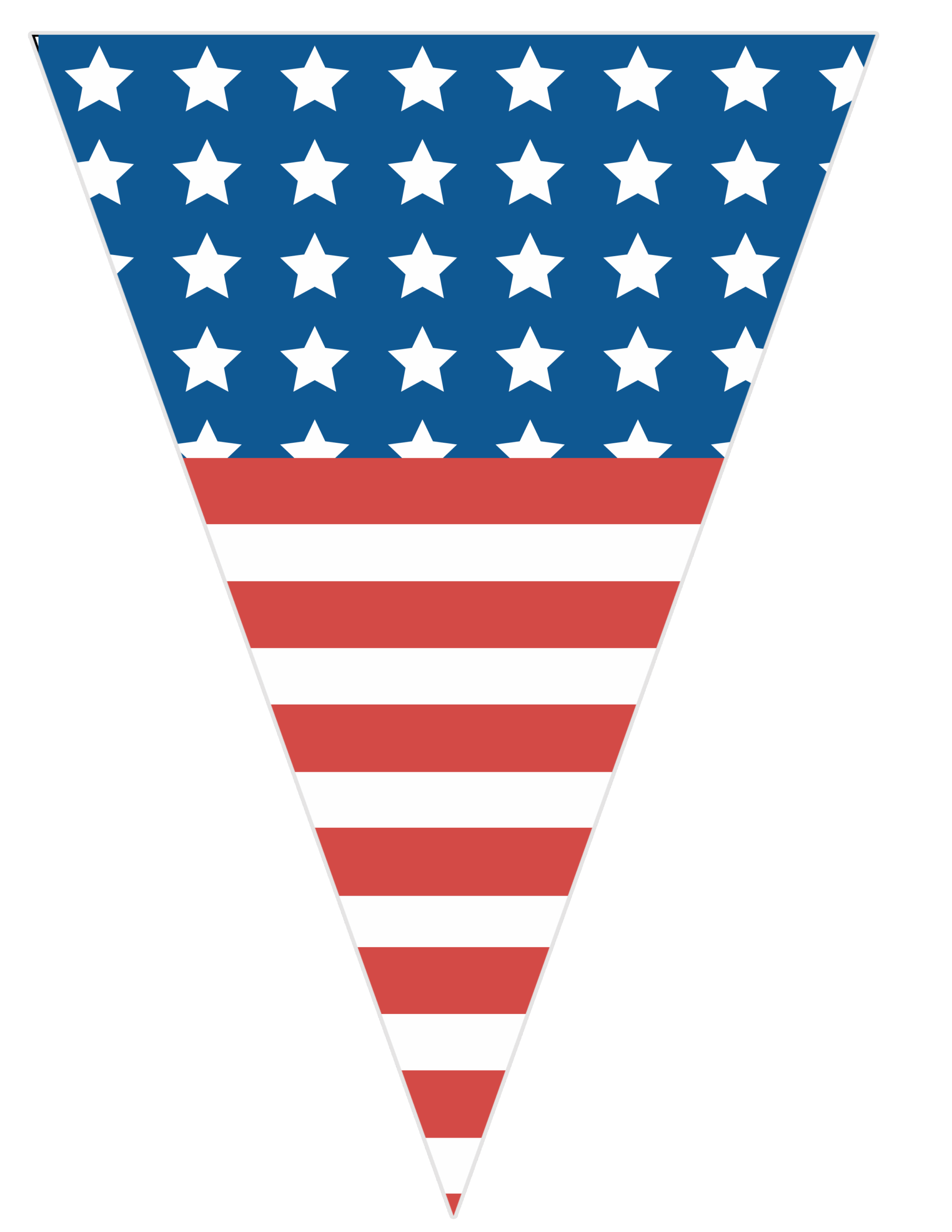Full Page Free Printable American Flag