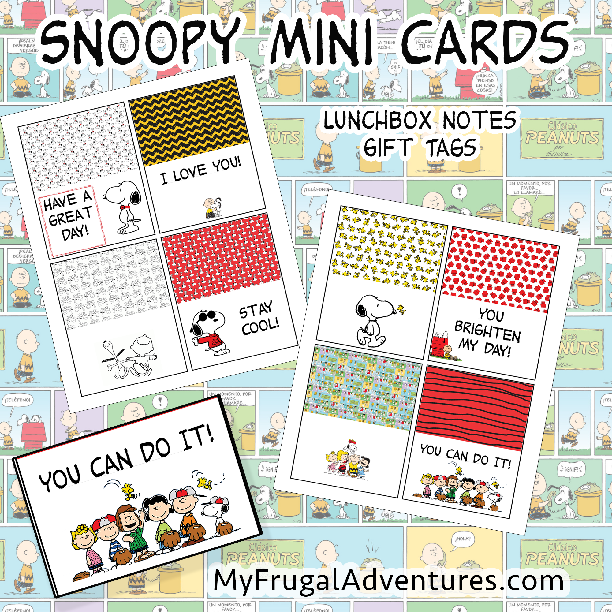 Free Printable Peanuts Note Cards Perfect For Lunchboxes My 